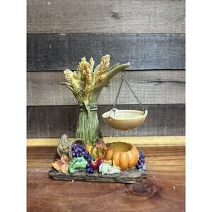 Yankee Candle Wax Tart Warmer Corn Stalk Cornucopia Autumn Harvest Pumpkin Fall